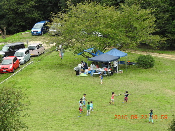 芝広場の風景