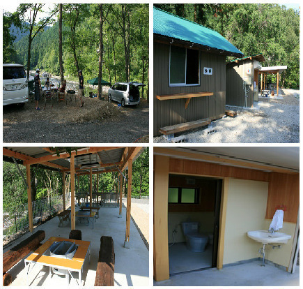 板取川キャンプ場 川瀬見