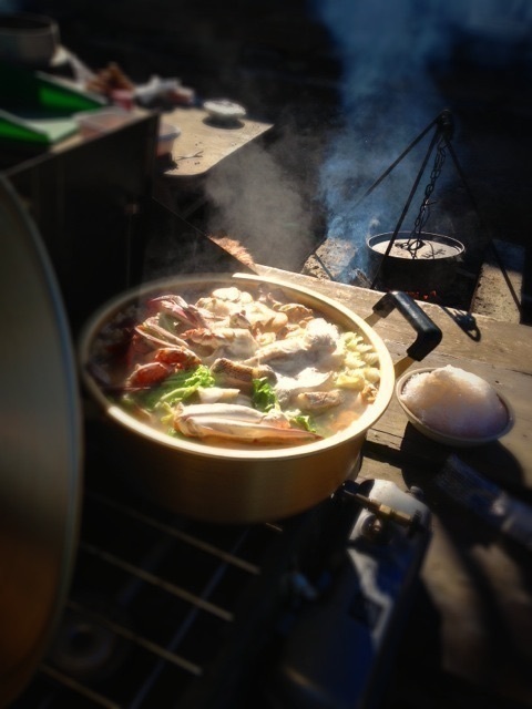 寒い日はお鍋♪鍋貸出し、ご飯炊き出しも