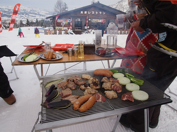 雪でもあったかBBQ