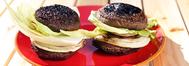 しいたけバーガー（初級レシピ）