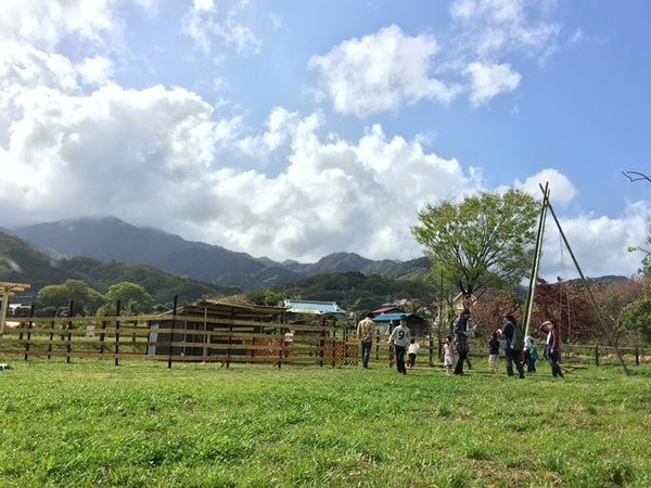 BBQ会場は広大な緑の中で★