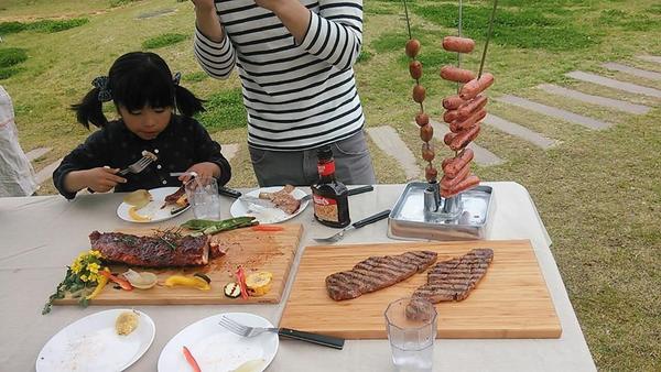 バーベキューの様子
