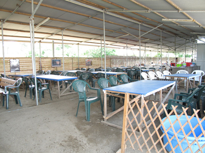 バーベキュー場内