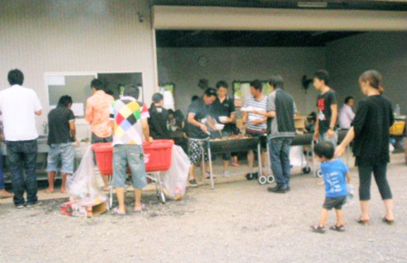 屋根ありBBQ施設