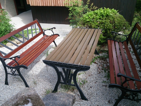 BBQに使える4人掛けの椅子＆テーブル
