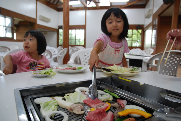 バーベキューハウスでBBQ