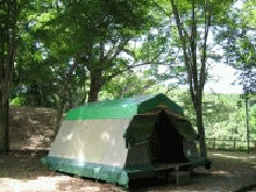 常設テント（高床テント二重張り）