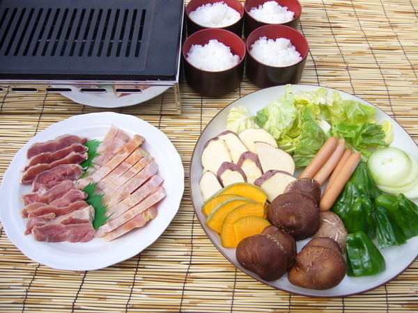 地鶏バーベキュー（4人前イメージ）