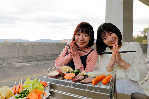 天空テラス席で大自然を眺めながらBBQ♪
