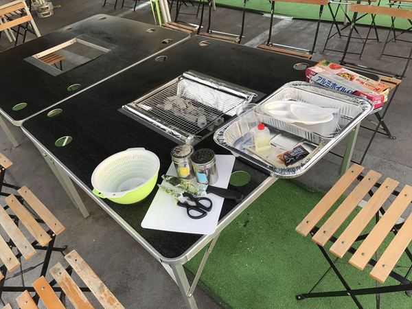 BBQに必要な道具はすべて料金に含まれています