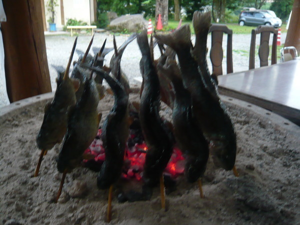 ニジマスの塩焼き
