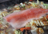 イワナまたはアマゴのチャンチャン焼きと黒毛和牛セット
