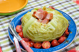 丸ごとキャベツとベーコンのコンソメ煮_行程4