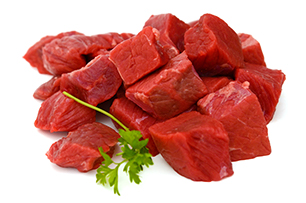 牛肉（サイコロステーキ用の肩ロース・モモ・サーロイン）