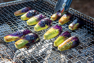 焼きナスと生ハムのBBQオードブル_行程2