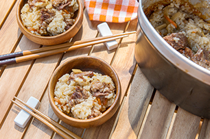 締めの焼肉炊き込みご飯_行程1