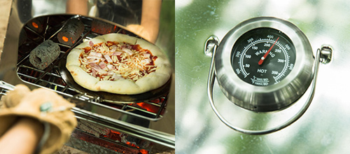KAMADOの温度が250℃に上がった様子
