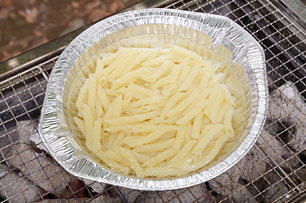 季節の野菜と豚肉のペンネ_行程1