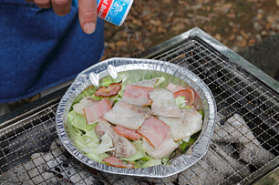 季節の野菜と豚肉のペンネ_行程4