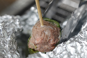 炭火焼肉詰めピーマン_行程4
