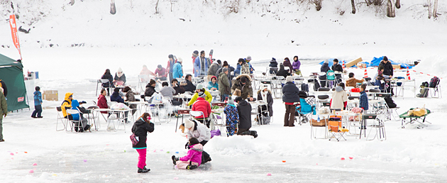 氷上BBQ会場